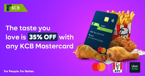 The taste you love  is 35% OFF with any KCB MasterCard